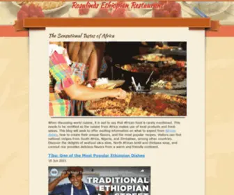 Rosalindsrestaurant.com(Rosalinds Ethiopian Restaurant) Screenshot