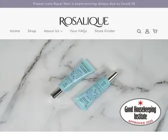 Rosalique.co.uk(Developed especially for hypersensitive and redness) Screenshot