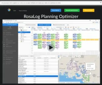 Rosalog.com(Solution d'optimisation de planning en ligne) Screenshot