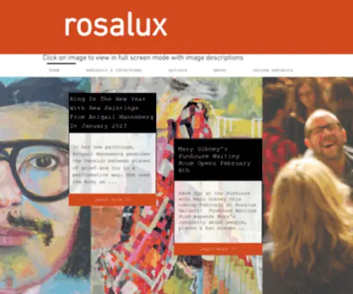 Rosaluxgallery.com(Rosalux Gallery) Screenshot