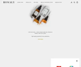 Rosaly-Cosmetics.com(ROSALY Official Website) Screenshot