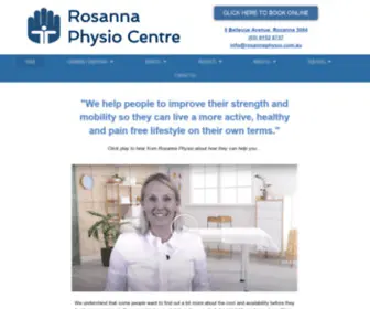 Rosannaphysio.com.au(Rosanna Physio Center) Screenshot