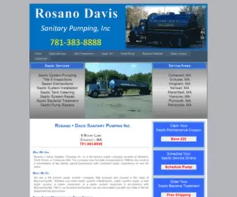 Rosanodavis-Septic.com(Rosano Davis Septic System Pumping) Screenshot