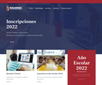 Rosarinos.edu.pe(Colegio Nuestra Señora del Rosario) Screenshot