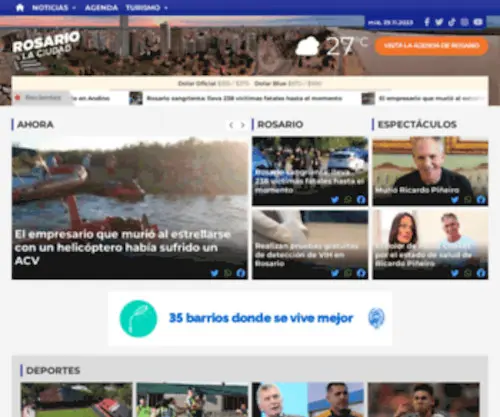 Rosariolaciudad.com.ar(Últimas Noticias de Rosario) Screenshot