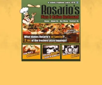 Rosariosflyingpizza.com(Rosario's Flying Pizza and Pub) Screenshot