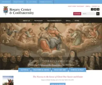 Rosarycenter.org(Promoting Devotion to the Rosary for over 500 Years) Screenshot