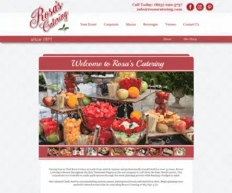 Rosascatering.com(Rosa's Catering) Screenshot