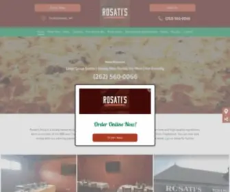 Rosatisoconomowoc.com(Rosati's Pizza) Screenshot