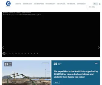 Rosatom.com(Energy Corporation ROSATOM global leader in nuclear technologies nuclear energy) Screenshot