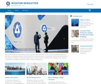 Rosatomnewsletter.com(ROSATOM NEWSLETTER) Screenshot