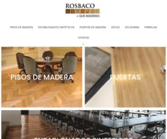 Rosbaco.com(Más que maderas) Screenshot