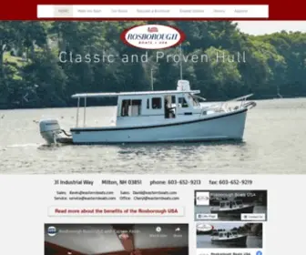 Rosboroughboatsusa.com(The original Pocket Trawler) Screenshot