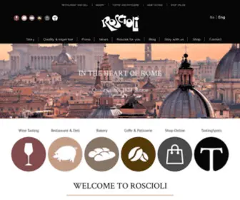 Roscioli.com(Top quality food and wine in the heart of Rome) Screenshot