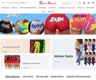 Rose-Secret.com(Specialized all types of women fashionable clothing) Screenshot