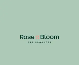 Roseandbloomcbd.com(Rose and Bloom CBD) Screenshot