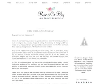 Roseandcoblog.com(Rose & Co Blog) Screenshot