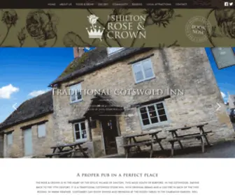 Roseandcrownshilton.com(Rose & Crown Pub in Shilton) Screenshot