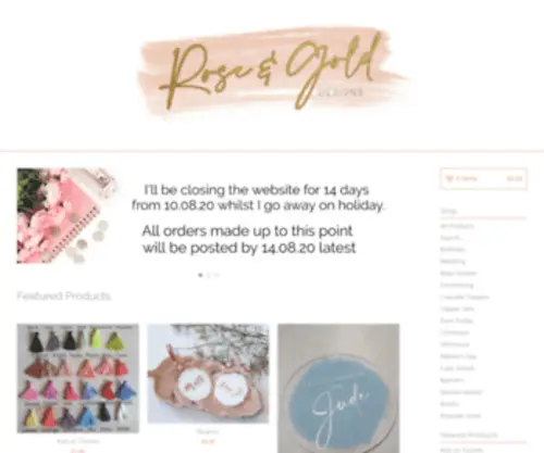 Roseandgolddesigns.co.uk(Rose & Gold) Screenshot