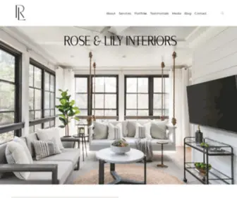 Roseandlilyinteriors.com(Rose & Lily Interiors) Screenshot