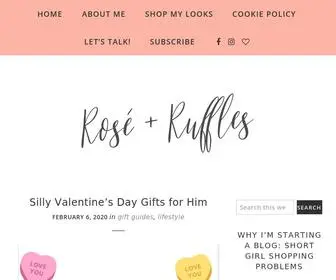 Roseandrufflesblog.com(Rosé & Ruffles) Screenshot