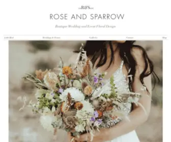 Roseandsparrowfloral.com(Cle Elum) Screenshot