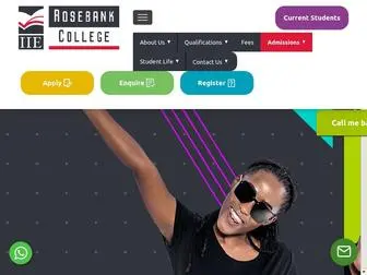 Rosebankcollege.co.za(Launch your career with a college) Screenshot