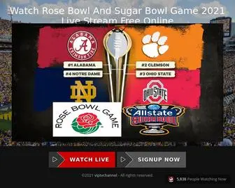 Rosebowlgame.live(Watch Rose Bowl And Sugar Bowl Game 2021 Live Stream Online) Screenshot