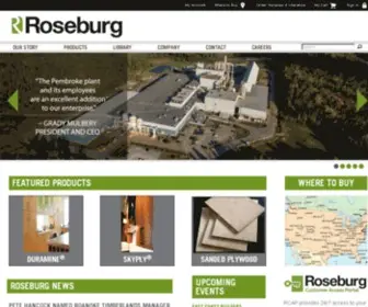 Roseburg.com(A Forest Products Company) Screenshot