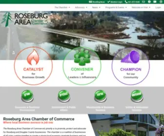 Roseburgchamber.com(Roseburg Area Chamber) Screenshot