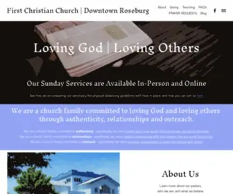 Roseburgfcc.org(First Christian Church) Screenshot