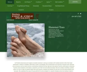 Roseburgpodiatry.com(Roseburg Foot and Ankle Specialists) Screenshot