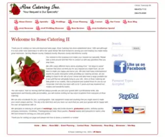 Rosecatering.com(Rose Catering II Inc) Screenshot