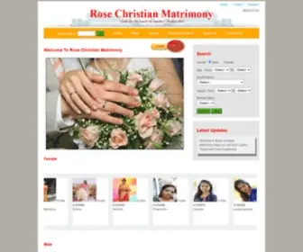 Rosechristianmatrimony.com(Rose Christian Matrimony) Screenshot