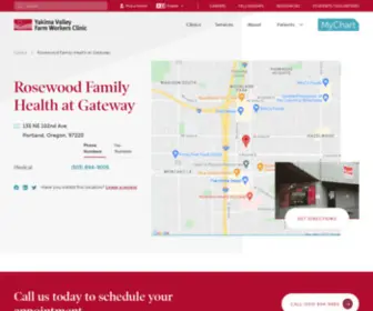 Rosecitymed.com(Rosewood Family Health at Gateway) Screenshot