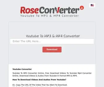 Roseconverter.com Screenshot
