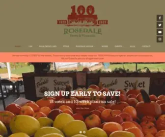 Rosedale1920.com(Rosedale Farms & Vineyards) Screenshot