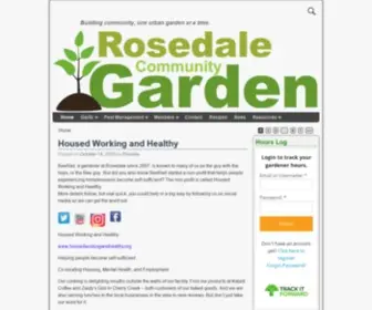 Rosedalegarden.org(Building community) Screenshot