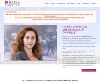 Rosefamilylaw.ca(Rose Family Law) Screenshot