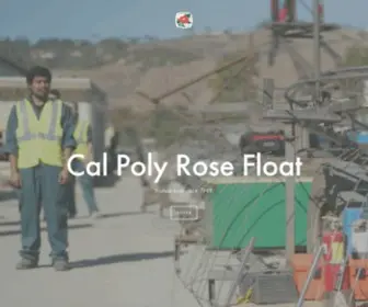 Rosefloat.org(Cal Poly Rose Float) Screenshot