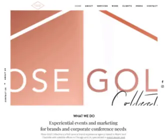 Rosegoldcollective.com(Events & Experiential Marketing Agency) Screenshot