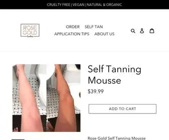 Rosegoldsunless.com(Best Self Tanning Products) Screenshot