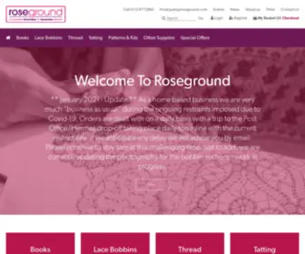 Roseground.com(Lacemaking & Tatting Supplies) Screenshot