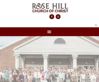 Rosehillchurch.com(Rose Hill Church of Christ) Screenshot