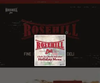 Rosehilldeli.com(Fine Italian) Screenshot