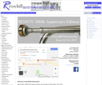 Rosehillinstruments.co.uk(Rosehill Instruments) Screenshot