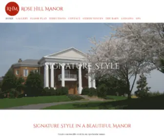 Rosehillmanor.com(Rose Hill Manor) Screenshot