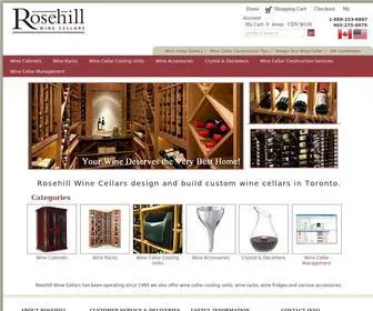 Rosehillwinecellars.com(Wine Cellar Construction) Screenshot