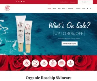Rosehipskincare.com(Organic Skincare Products) Screenshot