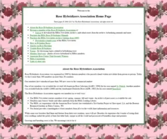 Rosehybridizers.org(Rose Hybridizers Association) Screenshot